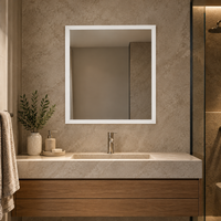 Grand miroir mural rectangulaire