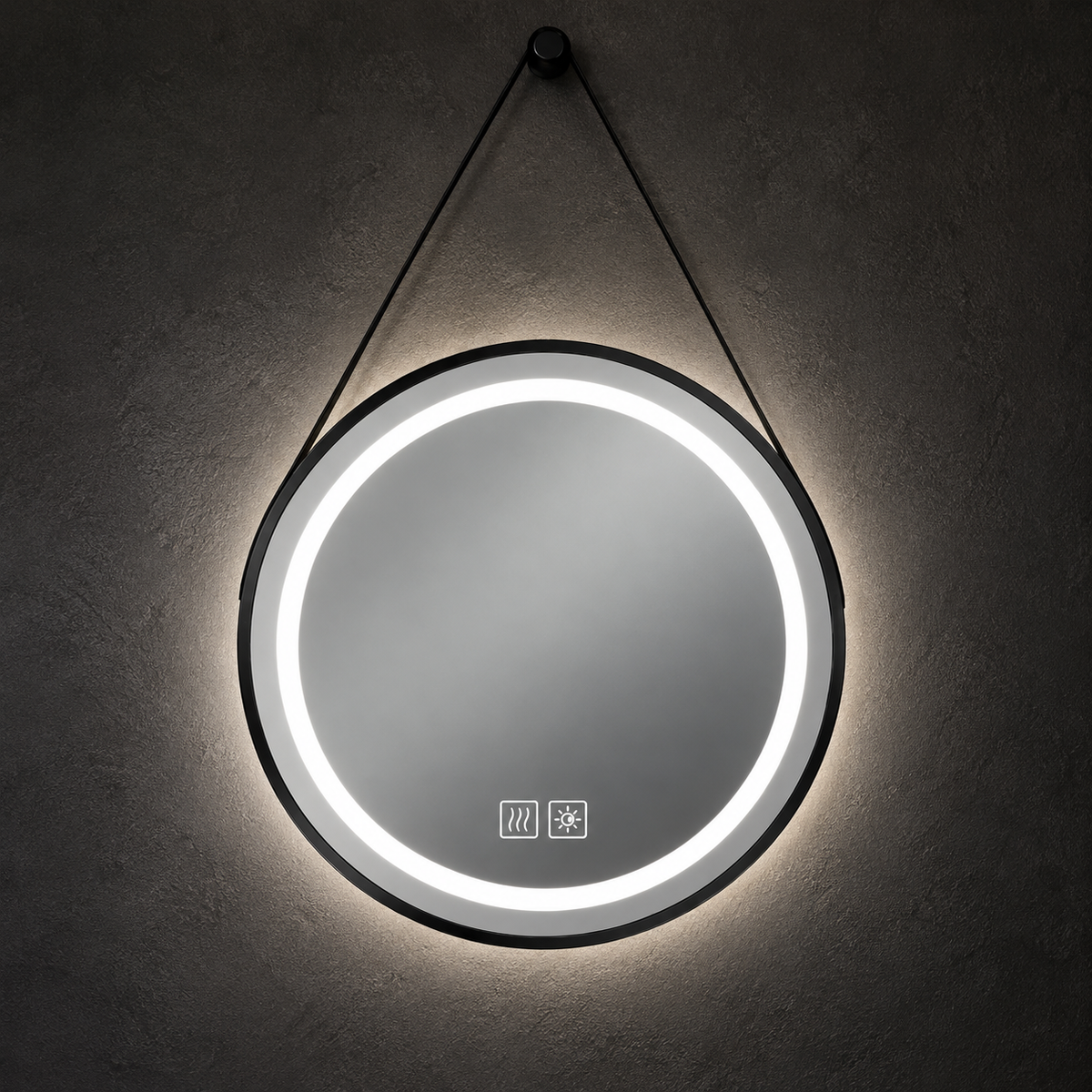 Miroir rond salle de bain lumineux
