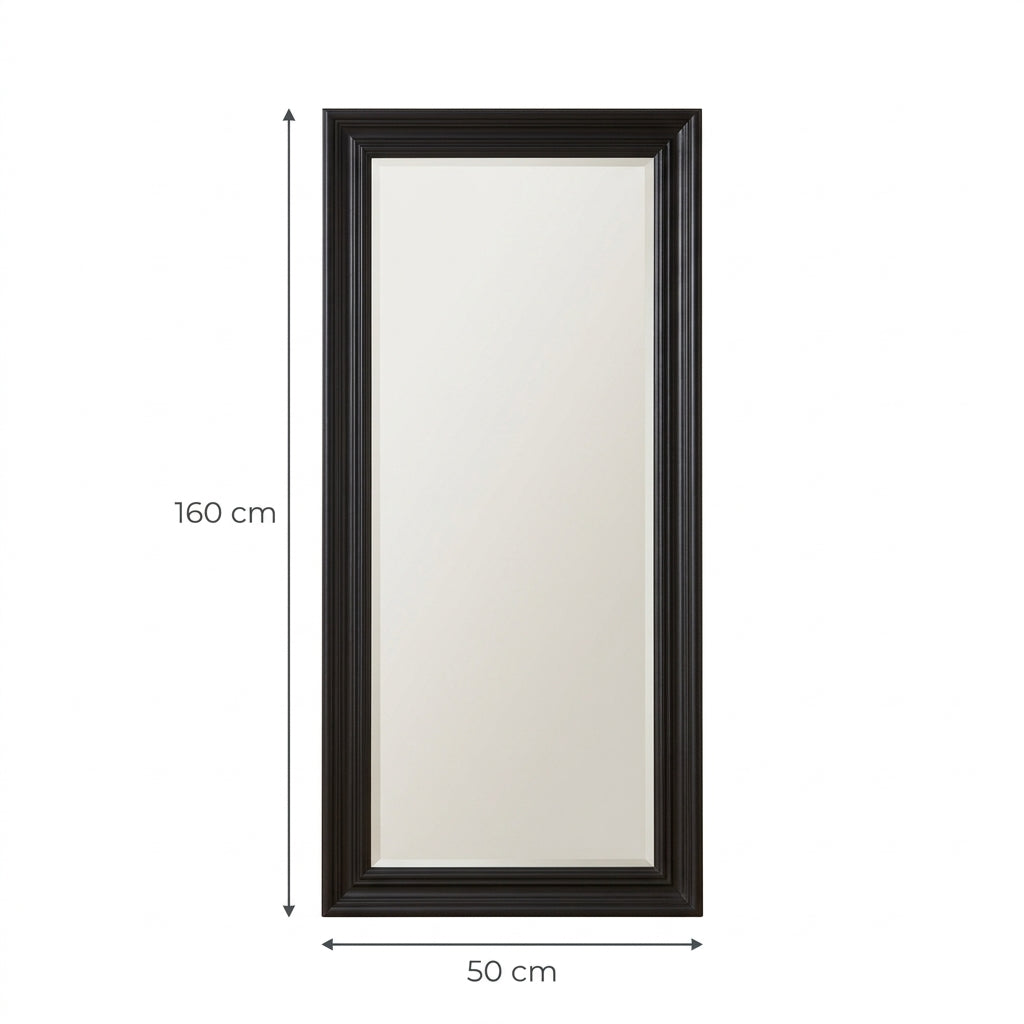 Grand miroir cadre bois