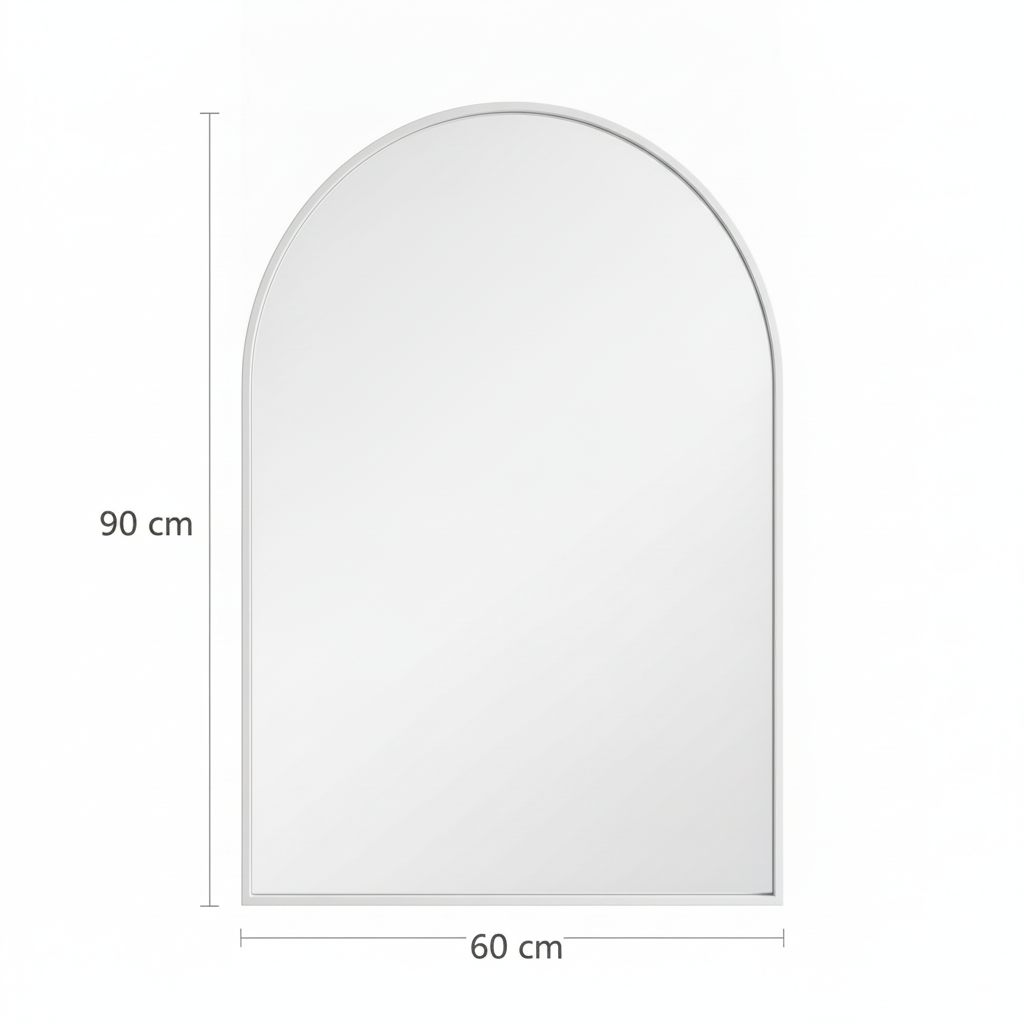 Miroir arche blanc